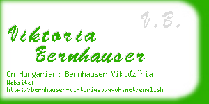 viktoria bernhauser business card